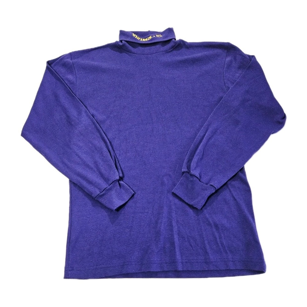 Vintage 90's NFL Minnesota Vikings Football Turtle Neck Long Sleeve Purple Sz XL